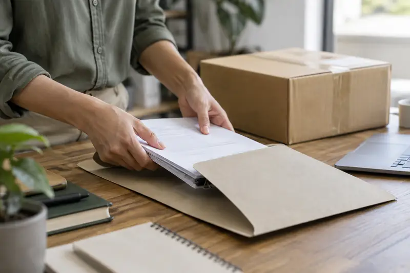 Mengumpulkan helaian dalam folder terbuka